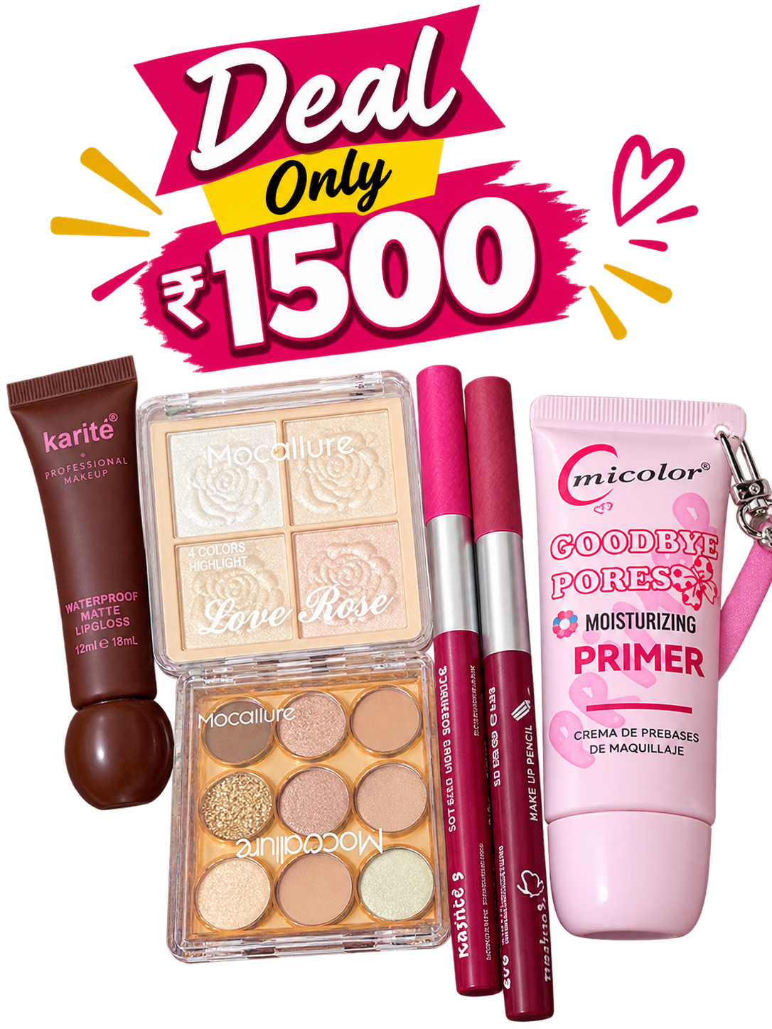 Ultimate Makeup Glow Deal β 5-in-1 Beauty Bundle β¨