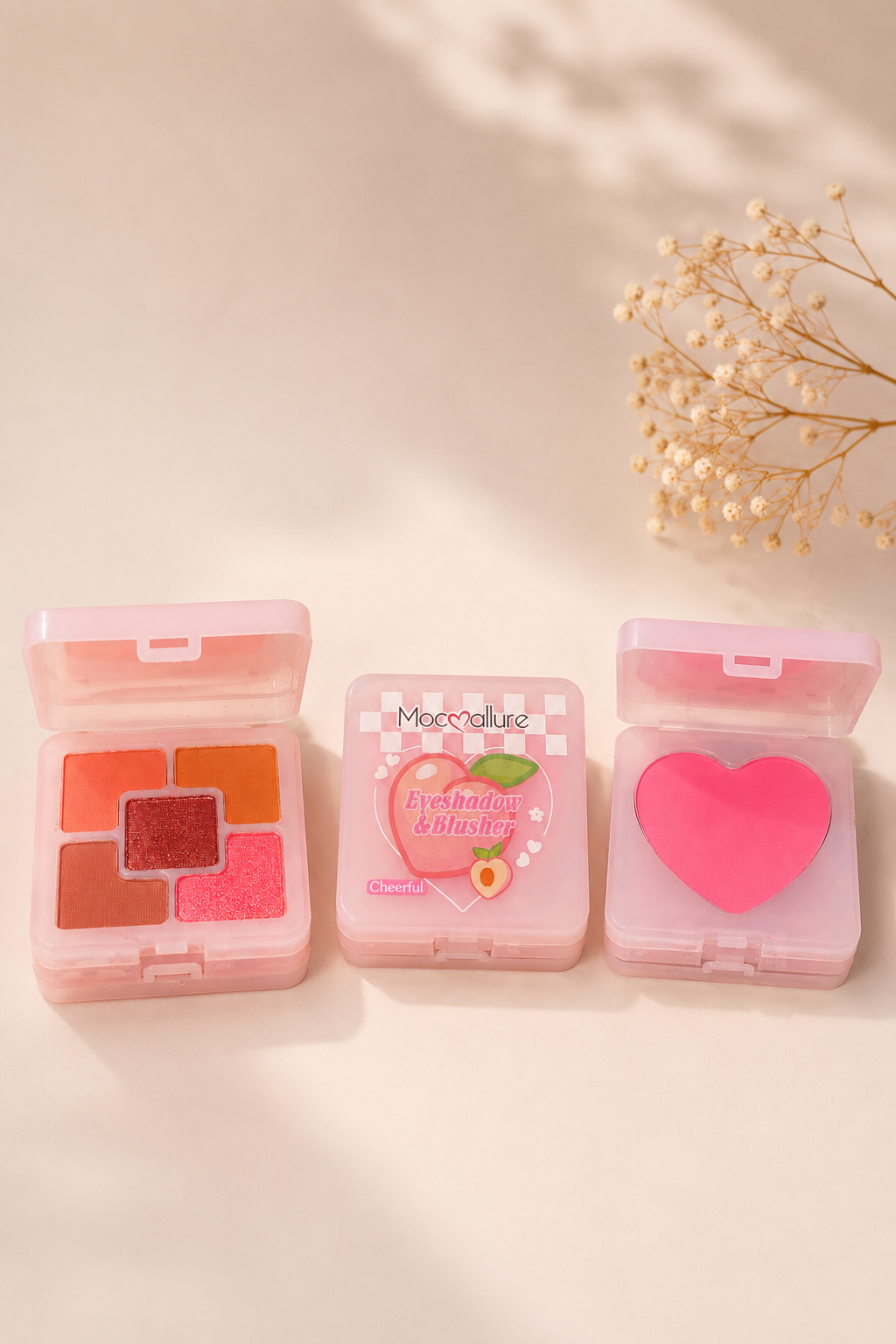 Mocmallure Eyeshadow & Blusher Palette – Cheerful Pink Edition