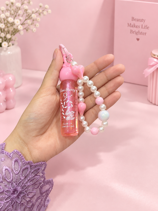Miss Betty Glow Up Lip Gloss Keychain 💄