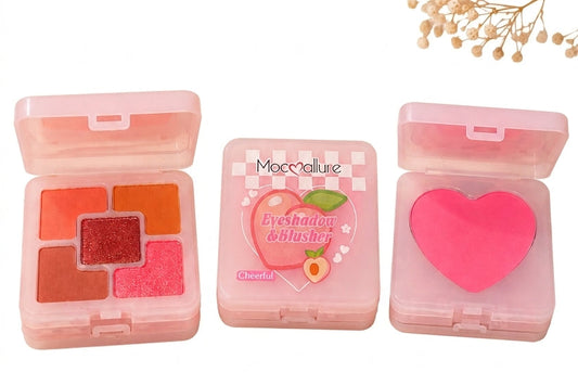 Mocmallure Eyeshadow & Blusher Palette – Cheerful Pink Edition