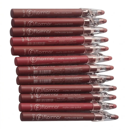 Flormar 12 Matte Lip Pencils: Long-Lasting, Precise Definition